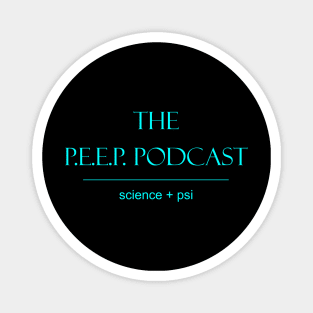 P.E.E.P. Podcast Science + Psi aqua logo Magnet